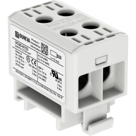 Ouneva Group VC05-0153 blok rozvádzača skrutkovací sivá 1 ks; VC05-0153