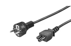 MicroConnect Sieťový napájací kábel Schuko - C5 1m čierna (PE010810S)