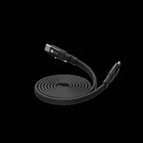 ER Power Flat Magnetic čierna / Magnetický kábel / plochý / USB-C/USB-C / PD 100W / 1,5m (ERPW2CFM-BK)