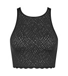 SLOGGI ZERO FEEL BLISS - bezšvový crop top ako druhá koža Sloggi BLACK S