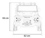 Mamido Detské elektrické autíčko Land Rover Defender 110 SVX Concept oranžové