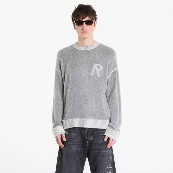Tričko REPRESENT Laurel Knit Sweatshirt UNISEX Sun Fade Grey L