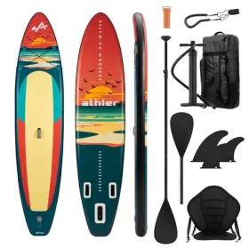 Athler Nafukovací Paddleboard SUP Zander 350cm oranžová / príslušenstvo / Max. nosnosť 180kg (5900415031215)
