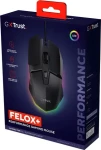 Trust GXT 121 Felox+ čierna / Herná myš / optická / 10000 DPI / 6 tlačidiel / USB-A (25603)