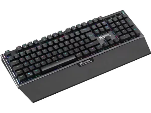 Sandberg FireStorm Mech Keyboard BE čierna / herná klávesnica / mechanická / drôtová / RGB
