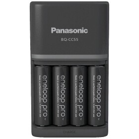 Panasonic Smart & Quick BQ-CC55 +4x eneloop Pro AA nabíjačka akupakov NiMH micro (AAA), mignon (AA); 52055E40