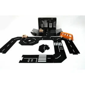 TODDLEROAD 2003 SADA MESTO - flexibilná cesta - 14 silikónových puzzle dielov