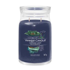 Yankee Candle Signature Lakefront Lodge veľký pohár 567g / doba horenia až: 90h (5038581128726)