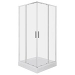 KERRA - Sprchovací kút Solid SQ 80 CHR (s vaničkou) 5907548124463