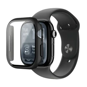 AmazingThing Radix Apple Watch Series 11 46mm čierna / Ochranné sklo s puzdrom / Tvrdené sklo