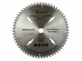 GEKO G00161 / Pílový kotúč vidiový / 400 x 32 mm / 60T (G00161)