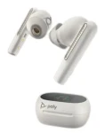 Poly Voyager Free 60+ UC Teams biela / bezdrôtové slúchadlá do uší / mikrofón / BT 5.3 / USB-C / IP54 / ANC (216755-01)