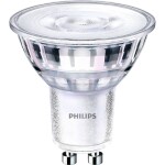 Philips LED 77423300 LED En.trieda 2021 F (A - G) GU10 klasická žiarovka 3.8 W = 50 W teplá biela (Ø x d) 5 cm x 5.4 cm stmievateľná 1 ks; 77423300