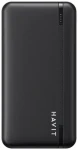 Havit PB90 10000 mAh čierna / Power banka / 2x USB / 1x USB-C / 1x MicroUSB / stav batérie (PB90 black)