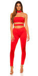 Sexy KOUCLA Jumpsuit with Cut Outs red Einheitsgroesse