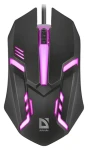 Defender Cyber MB-560L čierna / Herná optická myš / 1200 DPI / USB / 2 tlačidlá / RGB podsvietenie (52560)