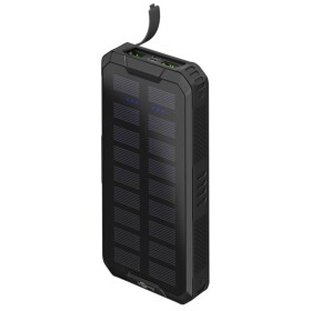 Goobay Goobay 53934 Solar Powerbank 20000 mAh, Quick Charge Power Delivery, LED-Anzeige solárny powerbank 20000 mAh Li-Pol čierna Indikátor stavu, Vonkajší; 53934