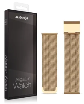 Aligator Náhradný kovový remienok pre Watch Life 20mm / zlatý (20AW0016)