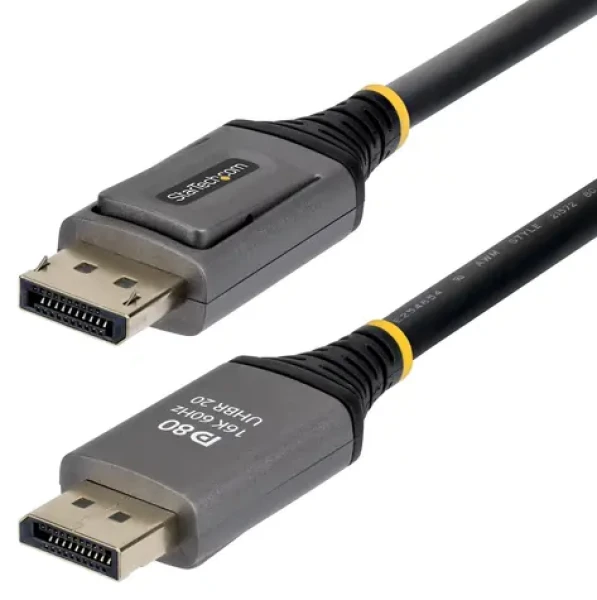 StarTech DP21V-2M-DP80 čierna / Kábel DisplayPort / DisplayPort 2.1 / 16K / 240 Hz / 2 m (DP21V-2M-DP80-CABLE)