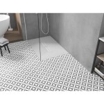 MEXEN/S - Toro obdĺžniková sprchová vanička SMC 140 x 70, biela, mriežka biela 43107014-W