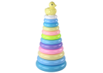 Mamido Pyramída Kačička stavebnice 12 krúžkov 39cm x 17,5cm x 17,5cm