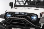 Mamido Mamido Elektrické autíčko Speed Offroad biele | 4x45W | EVA kolesá | 12V 7Ah | EKO koža