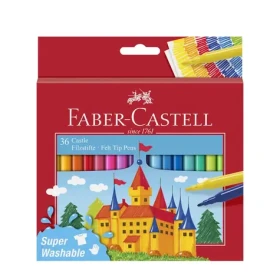 Faber-Castell Castle Fixy - papierová krabička 36 ks (554203)
