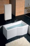 POLYSAN - VERSYS L asymetrická vaňa 160x84x70x47cm, biela 14611