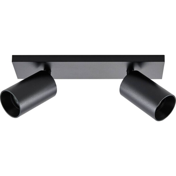 Deko Light 348248 Can Tilt eckig, 2x 7,5 W GU10, Schwarz Stropné svítidlo GU10 7.5 W čierna; 348248
