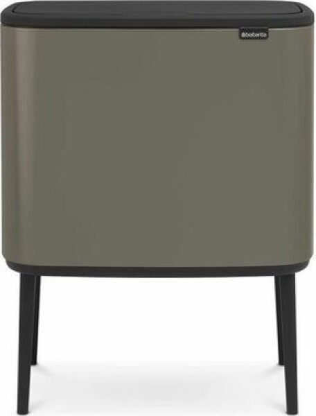 Brabantia Bo Touch Odpadkový kôš na triedený odpad 3 x 11 L strieborná / 54 x 68 x 31.2 cm (316043)