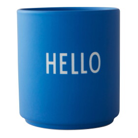 DESIGN LETTERS Porcelánový hrnček Cobalt Blue Hello 300 ml