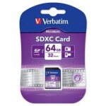 Verbatim SDXC 64 GB pamätová karta SecureDigital / 10MBs / class 10 (44024)