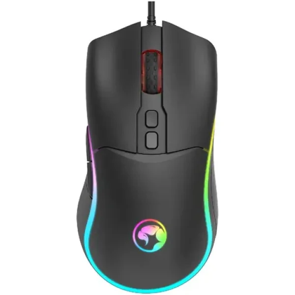 Marvo M358 čierna / herná optická myš / 7200 DPI / RGB / USB / 1.5m (6932391930106)
