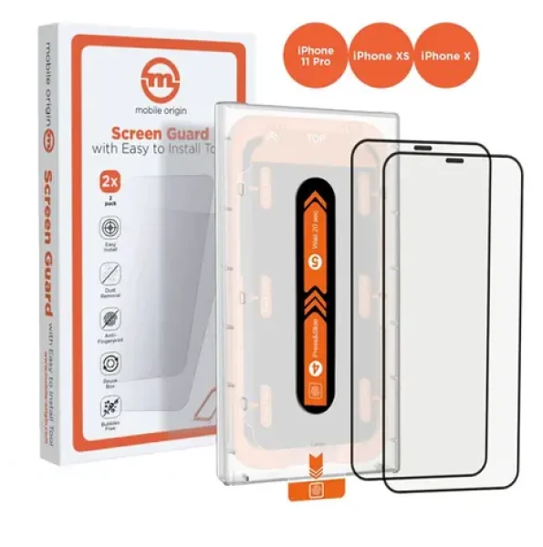 Mobile Origin Screen Guard ochranné sklo pre Apple iPhone 11 Pro/XS/X s aplikátorom / 2 ks (SGA-i11Pro-2pk)