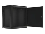 Lanberg WF01-6412-00B čierna / Nástenný rozvádzač / 19" / 12U / 600×450 mm / kovové dvere (WF01-6412-00B)