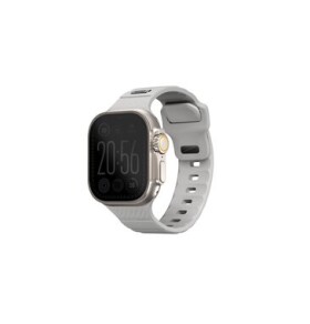 UNIQ Stride FKM remienok pre Apple Watch 49 46 45 44 mm - CHALK GREY (sivá) (8886463688588)