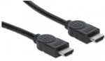 Manhattan HDMI kábel s ethernetom HDMI-HDMI 15m / tienený / čierna (323260)