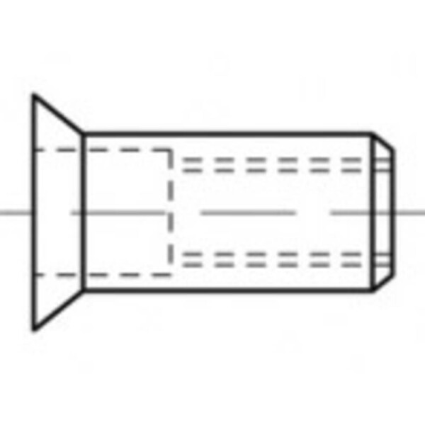 TOOLCRAFT TO-5455329 slepá nitovacie matice M6 500 ks; TO-5455329