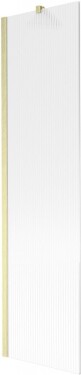 MEXEN/S - Next vaňová zástena FIX 50 x 150, prúžky, zlatá kartáčovaná 895-050-000-00-09-55