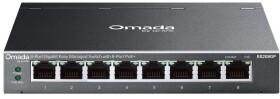 TP-Link TP-Link Omada ES208GP łącza sieciowe Zarządzany L2 Gigabit Ethernet (10/100/1000) Obsługa PoE DIN rail Čierny