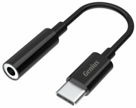 Genius ACC-C100 Redukcia 3.5mm audio jack na USB-C 10cm čierna (32590012400)