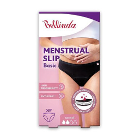 BASIC MENSTRUAL SLIP NORMAL - BELLINDA - čierna XL