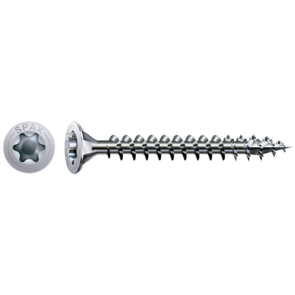 SPAX SPAX Seko-T 1191010400503 skrutka do dreva 4 mm 50 mm Torx, vnútorná korunka šesťhranná ocel glavanizované zinkom 200 ks; 1191010400503