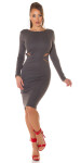 Sexy Koucla dress with Sexy cut outs darkgrey