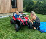 Mamido Elektrické autíčko Buggy SuperStar 4x4 červená