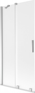 MEXEN/S - Velar dvojkrídlová posuvná vaňová zástena 95 x 150, dekor, chróm 896-095-000-31-01