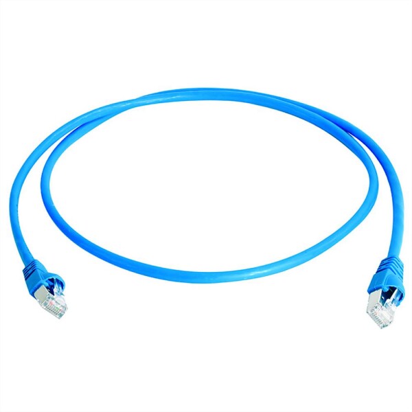 Telegärtner 100008344 RJ45 sieťové káble, prepojovacie káble CAT 6A S/FTP 2.00 m modrá dvojžilový tienený 1 ks; L00001A0289