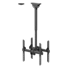 Neomounts NM-C440DBLACK čierna / Držiak displeja na strop / 2 displeje / 32-60" / VESA 200x200-400x400 / nosnosť 45kg (NM-C440DBLACK)