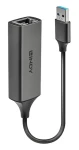 Lindy USB 3.0 Gigabit Ethernet adaptér / Sieťový adaptér / USB-A 3.0 / RJ45 / 10/100/1000 Mbit/s / strieborná (43298)