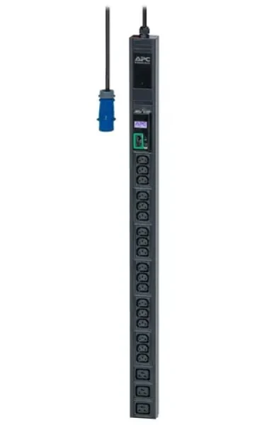 APC Easy PDU Metered ZeroU čierna / 21x C13 amp; 3x C19 / ZeroU / IEC309 / 11kW / 230V (EPDU1116M)